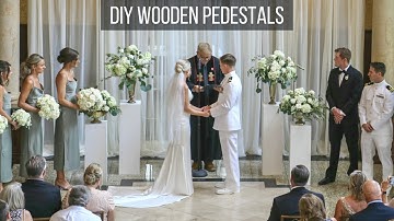 DIY Wooden Pedestals | Wedding DIY