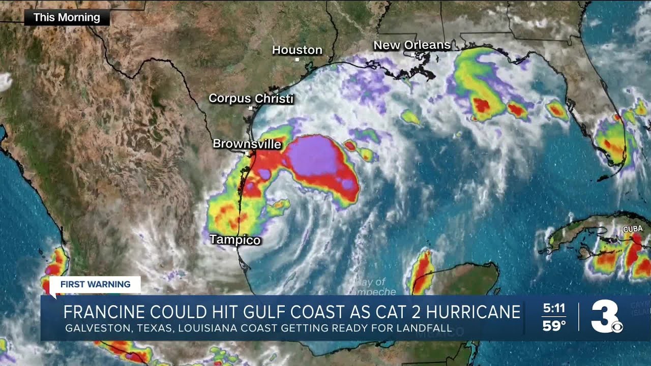 Storm preps underway in Gulf Coast states as Tropical Storm Francine ...