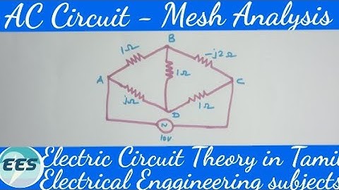 AC circuits -Mesh analysis in Tamil