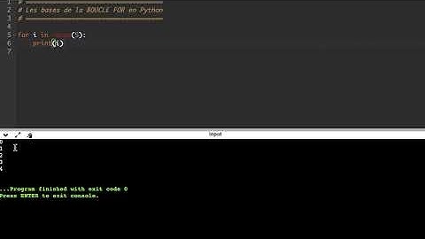 Les bases de la boucle for en python