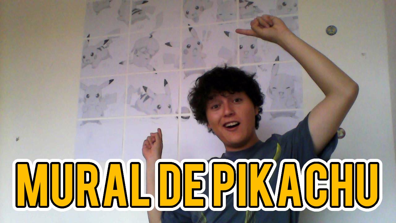 ¡¿Mural de Pikachu?! Cómo hacer un mural con poco dinero - YouTube