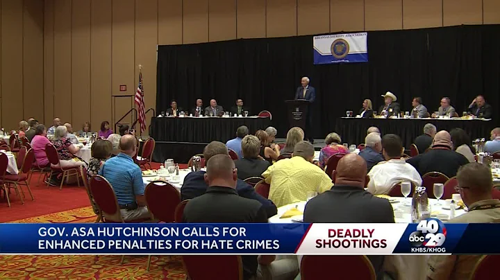 Gov. Hutchinson calls for hate crime law in Arkansas