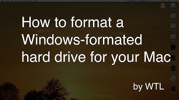 How to format a hard drive for Mac OS X