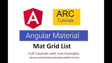 Angular Material Tutorial - Angular Mat Grid List Tutorial | Angular Tutorials For Beginners