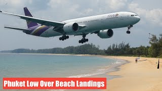 Low Over Beach Landings Phuket Hkt Plane Spotting