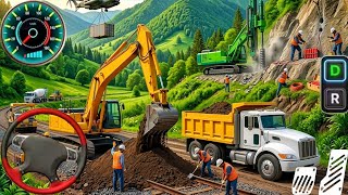 Road Construction Simulator 2026! Heavy Excavator JCB Truck Construction New Game Android Gameplay screenshot 1