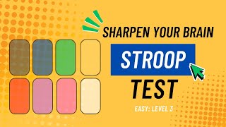Can You Beat This EASY Stroop Test? | Level 3
