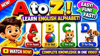 Learn Alphabets ABCD | Alphabet Writing For Kids | A to Z | AppyToons TV | Learn How to write ABCD