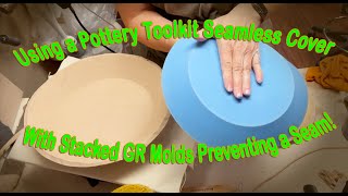 Using a Pottery Toolkit Seamless Cover with STACKED GR Molds to Make a Bowl!