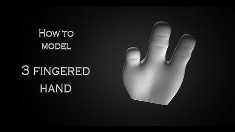 Tutorial: How to model a 3D 3 fingered hand in Autodesk 3Ds Max