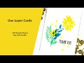 One Layer Cards | SSS Brushed Flowers May 2022 CardKit