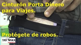 ✔️ 【 ROBUSTO, LIGERO Y AJUSTABLE 】Cinturón Porta Dinero para Viajes. Protégete de robos