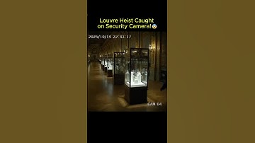 Louvre Heist Caught on Security Camera!😨 #louvre #LouvreHeist #shorts