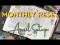 Sterling ink b6 common planner monthly reset with me  april setup