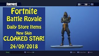 Fortnite Battle Royale Daily Store Items New Skin Cloaked Star 24092018