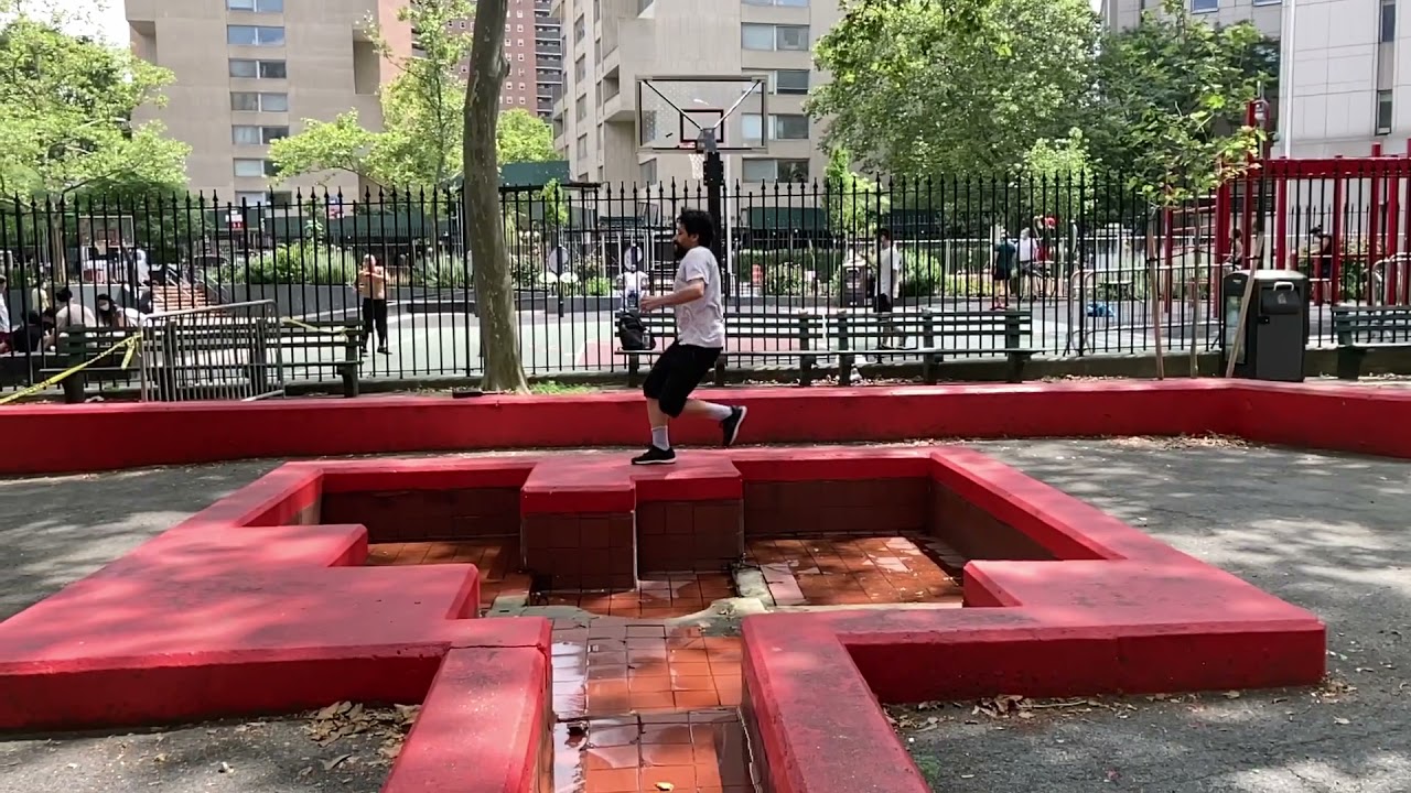 Parkour-Columbus Park, NYC, 2020