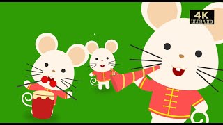 Happy New Year Green Screen Stock Video free