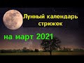 Лунный календарь стрижек на март 2021