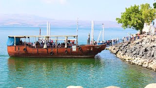 Sea of Galilee and The Ancient City of Tiberias. RELAXING WALK