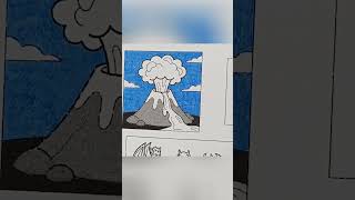 How would you color this volcano 🌋🎨