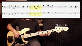 Video thumbnail of "Procol Harum - Whiter Shade Of Pale (bass cover with tabs in video)"