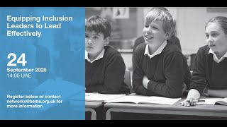 SEND 1: Equipping Inclusion Leaders to Lead Effectively