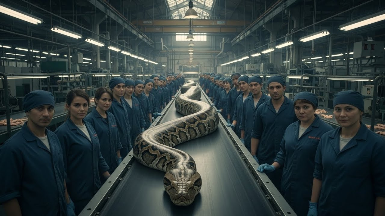 🐍 How Python Boots Are Made || Exotic Python Skin Processing Into Luxury Boots || Factory Assemble