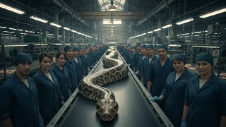 Famous 🐍 How Python Boots Are Made || Exotic Python Skin Processing Into Luxury Boots || Factory Assemble Wealth