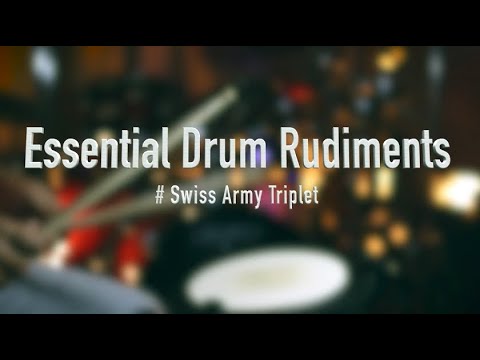 Free drum Lessons : Essential Rudiments :Swiss Army Triplet - YouTube