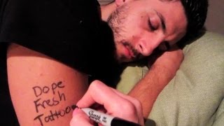 DOPE FRESH TATTOO PRANK