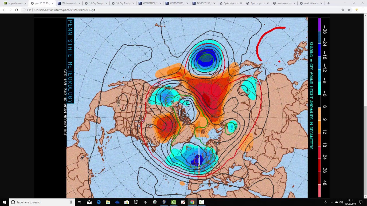 Unsettled Weather Holds Sway For Now (10/08/19) - YouTube