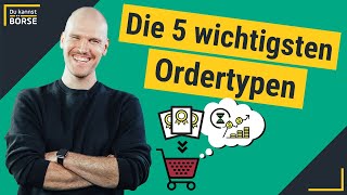 Die 5 wichtigsten Ordertypen: Limit-Order, Stop-Order, Stop-Limit-Order, Trailing-Stop-Order & Co.🙌🏼