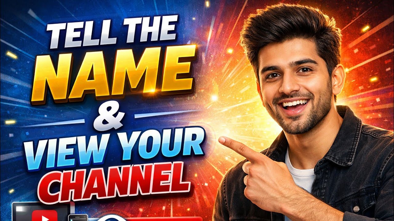 live now 🔴 tell your name and view your Channel 👉💯😱😉