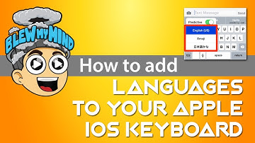 How to add languages to your Apple IOS Keyboard?