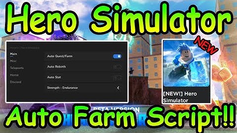 [NEW] Roblox Hero Simulator Script - AutoFarm GUI & More 2022