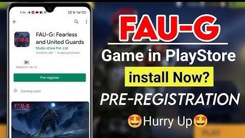 How To Find FAU-G:Fearless & United Guards | FAU-G Pre-register | FAU-G Release Date | FAUG Gameplay