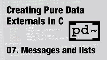 Creating Pure Data Externals in C (2016): 07. Responding to messages and lists