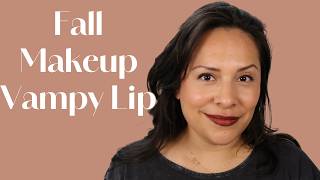 The Perfect Fall Makeup Look 🍁 | Warm Eyes + Vampy Lip screenshot 1