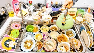 Super Satisfying Dishwashing ASMR | Hand Washing Dishes &amp; Cozy Kitchen Sounds