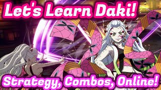 Let's Learn Daki!!! Combos, Strategy, & Online! - Demon Slayer Hinokami Chronicles Daki Guide Online