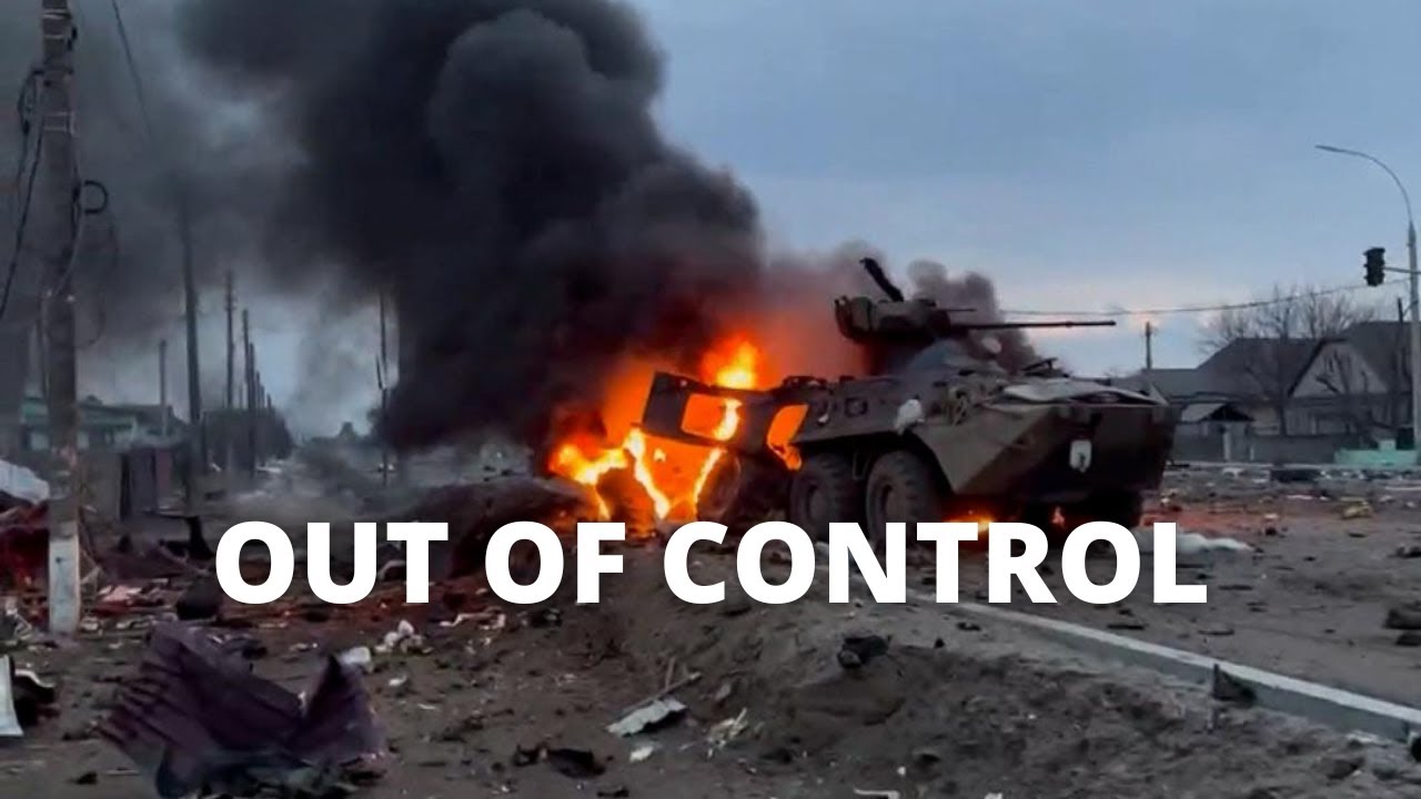 Burning Russian Truck Nearly Runs People Over | The Enforcer War Summary Day 150