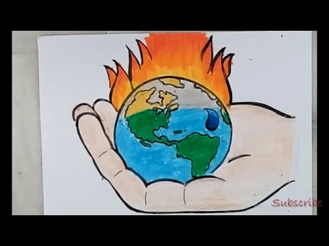 Drawing Of Global Warming Artistica Youtube