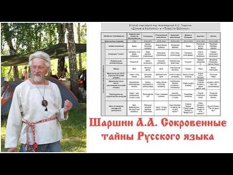Шаршин А.А. Сокровенные тайны Русского языка