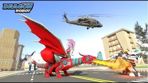 Dragon Car Robot/robot biến hình ô tô, con rồng lửa bắn súng/ game wfk