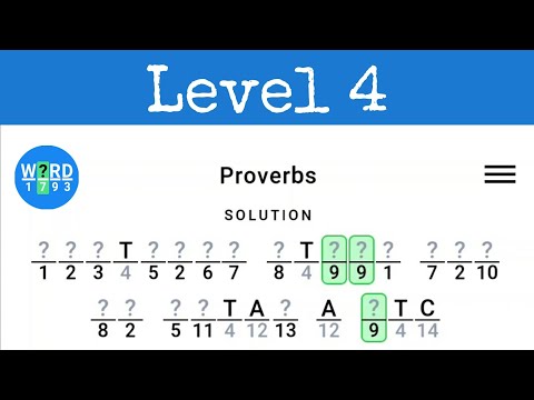 Figgerits - Word Puzzle Game - Gameplay | Proverbs level 4 | Puzzle game