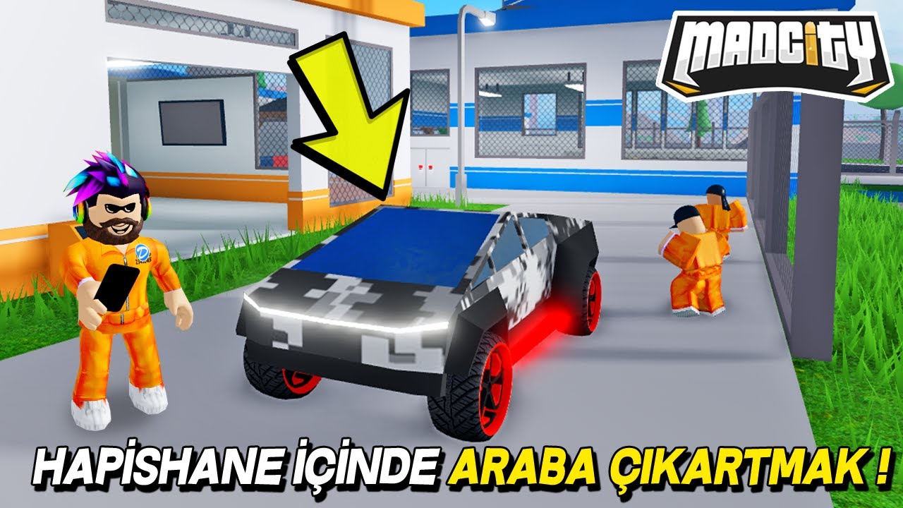 Hapishane Icinde Araba Cikartmak 100 Gercek Roblox Mad City Roblox Turkce Youtube - roblox mad city uÃ§an araba nasÄ±l alÄ±nÄ±r