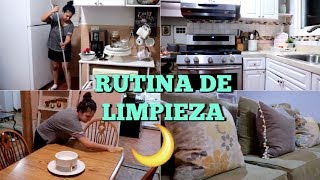 RUTINA DE LIMPIEZA POR LA NOCHES| Limpieza express DE LA NOCHE| ZulmaDIY