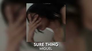 sure thing - miguel [sped up]