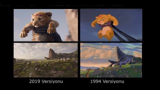 Aslan Kral Eski Yeni Fragman Karşılaştırma (1994 - 2019)