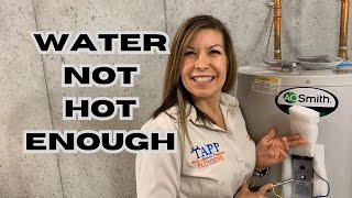 How To Turn Up or Adjust Temperature On An Electric Water Heater #waterheater